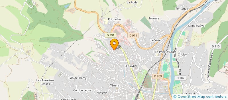 localisation de l'entreprise PASSERINETTE  MILLAU