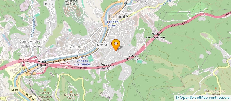localisation de l'entreprise PASSERON à NICE