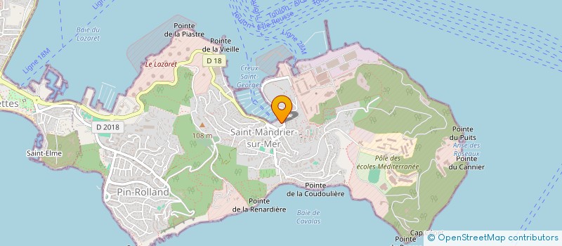 localisation de l'entreprise PASSEURS D'EMOTIONS  SAINT-MANDRIER-SUR-MER