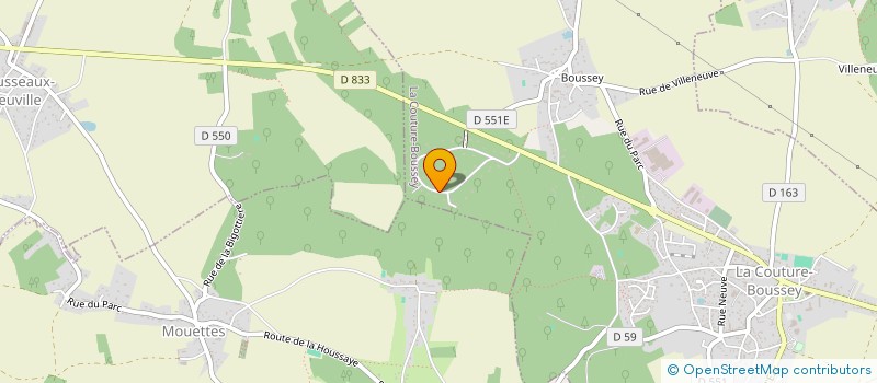 localisation de l'entreprise PASSEZ AU PLAN B  LA COUTURE BOUSSEY