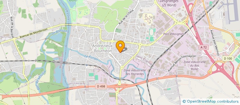 localisation de l'entreprise PASSIFLORA  ANDREZIEUX-BOUTHEON