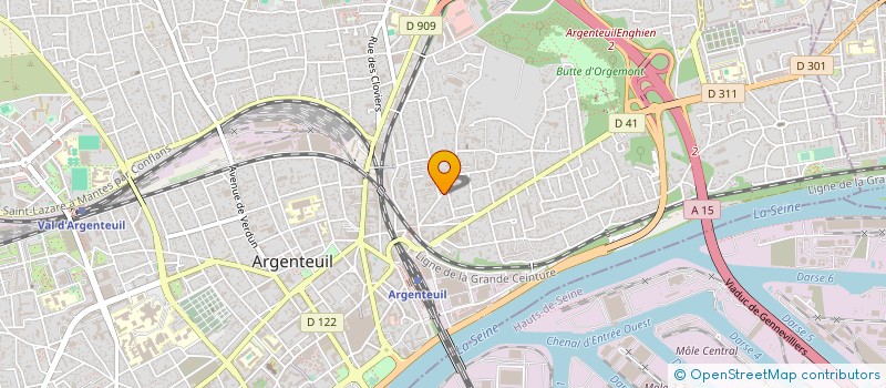 localisation de l'entreprise PASSIFLORE à ARGENTEUIL