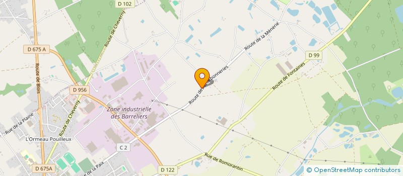 localisation de l'entreprise PASSIFLORE  LE CONTROIS-EN-SOLOGNE