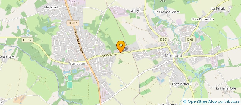 localisation de l'entreprise PASSIFLORE  GENESTON