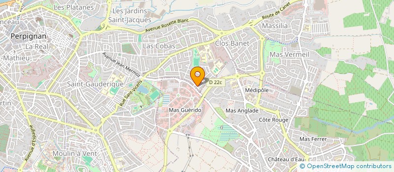 localisation de l'entreprise PASSIODANCE  PERPIGNAN