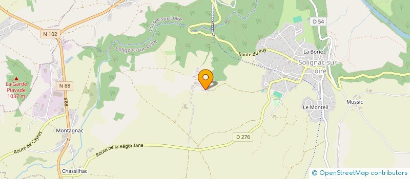 localisation de l'entreprise PASSION 205-ENSEMBLE POUR JONATHAN  SOLIGNAC-SUR-LOIRE