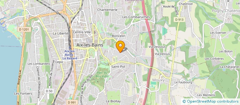 localisation de l'entreprise PASSION 73  AIX-LES-BAINS