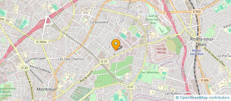 localisation de l'entreprise PASSION à MONTREUIL