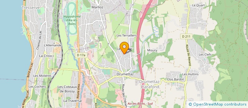 localisation de l'entreprise PASSION'AIR à DRUMETTAZ-CLARAFOND