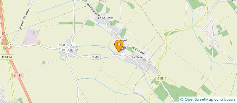 localisation de l'entreprise PASSION ARBRES & JARDINS  MARCILLY-LA-CAMPAGNE