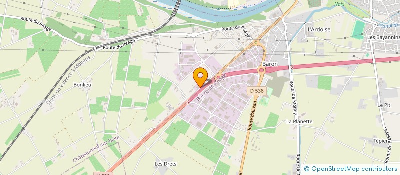 localisation de l'entreprise PASSION AUTO 212  CHATEAUNEUF-SUR-ISERE