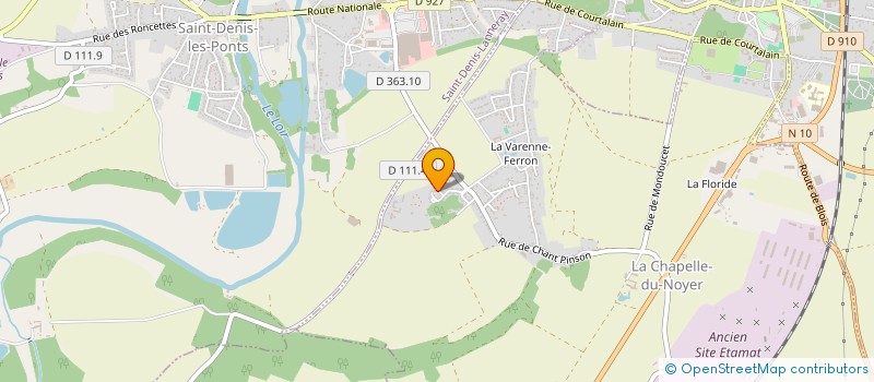 localisation de l'entreprise PASSION AUTO 45 à LA CHAPELLE-DU-NOYER