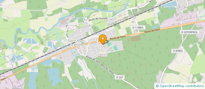 localisation de l'entreprise PASSION AUTO 72 à SAINT-MARS-LA-BRIERE