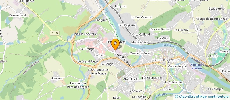 localisation de l'entreprise PASSION AUTO à AIXE-SUR-VIENNE