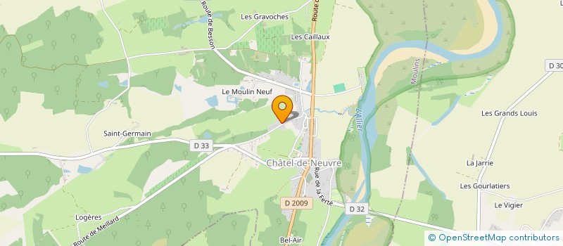 localisation de l'entreprise PASSION AUTO RETRO 03  CHATEL-DE-NEUVRE