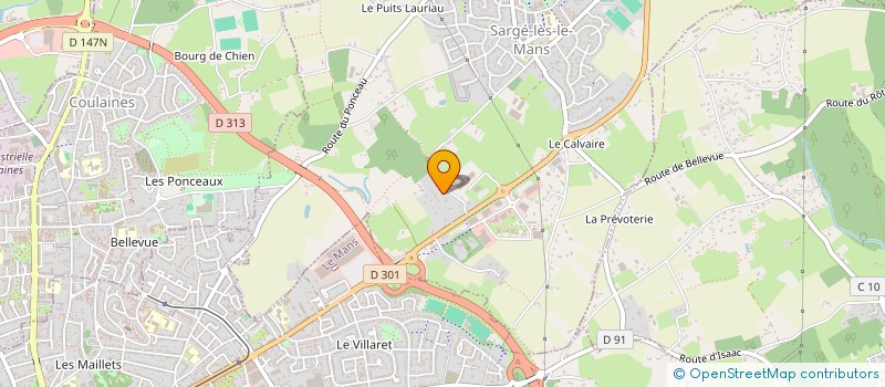 localisation de l'entreprise PASSION AUTO RETRO 72 à SARGE-LES-LE-MANS