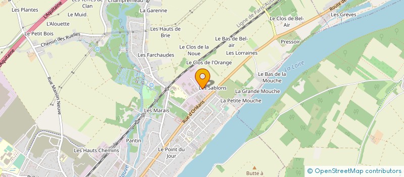 localisation de l'entreprise PASSION AUTOMOBILE MAMADOU ET SANDRINE à MEUNG-SUR-LOIRE