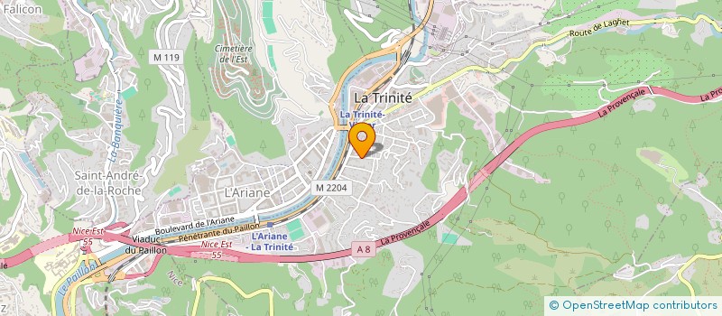 localisation de l'entreprise PASSION AUTOMOBILES  LA TRINITE