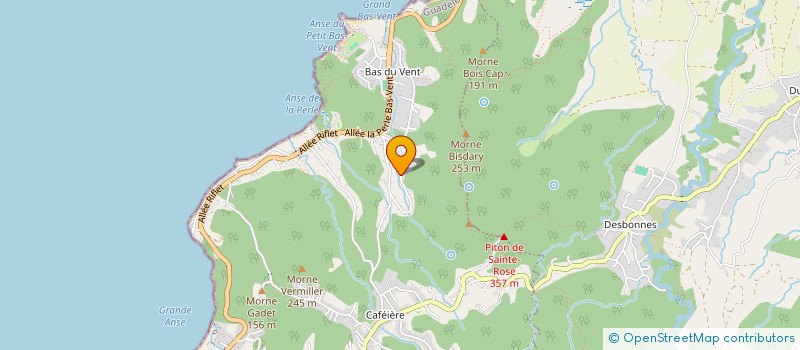 localisation de l'entreprise PASSION BLEUE CARAIBE  DESHAIES