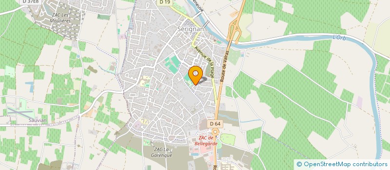 localisation de l'entreprise PASSION BMX  SERIGNAN