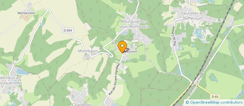 localisation de l'entreprise PASSION BOIS  ROYAUCOURT-ET-CHAILVET