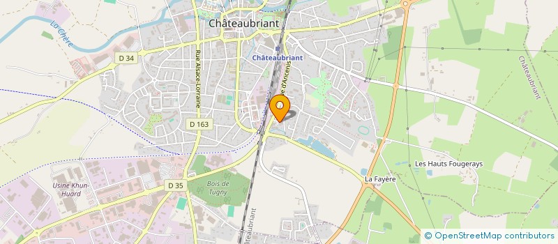 localisation de l'entreprise PASSION BOIS  CHATEAUBRIANT