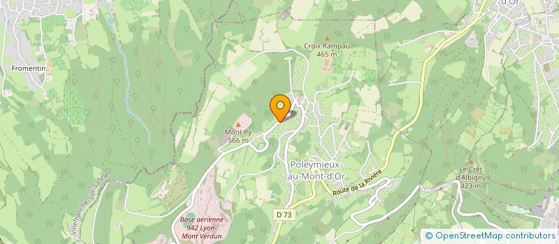 localisation de l'entreprise PASSION BOIS & VEGETAL  POLEYMIEUX-AU-MONT-D'OR