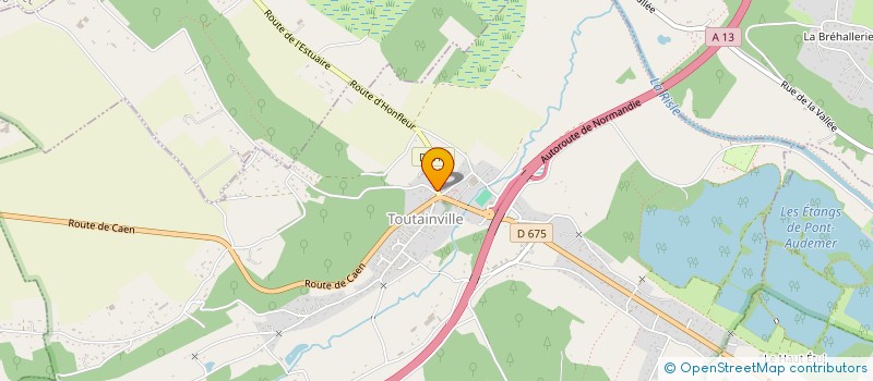 localisation de l'entreprise PASSION BOULANGE  TOUTAINVILLE