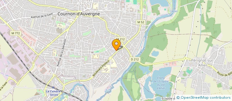 localisation de l'entreprise PASSION CARRELAGE à COURNON-D'AUVERGNE