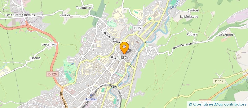 localisation de l'entreprise PASSION CHOCOLAT à AURILLAC