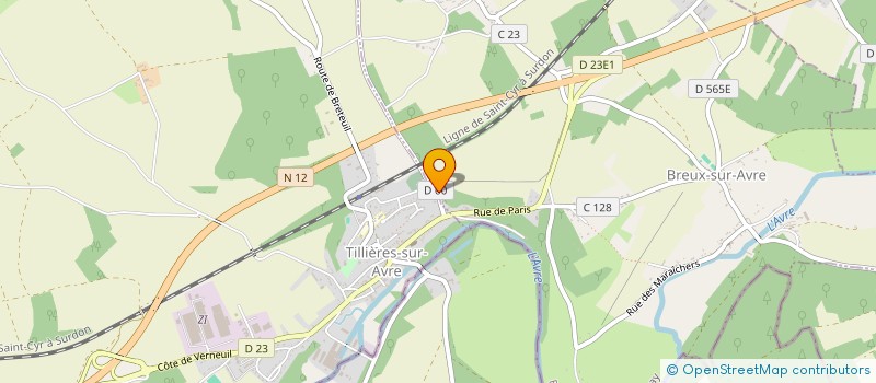 localisation de l'entreprise PASSION CIGARE  BREUX-SUR-AVRE