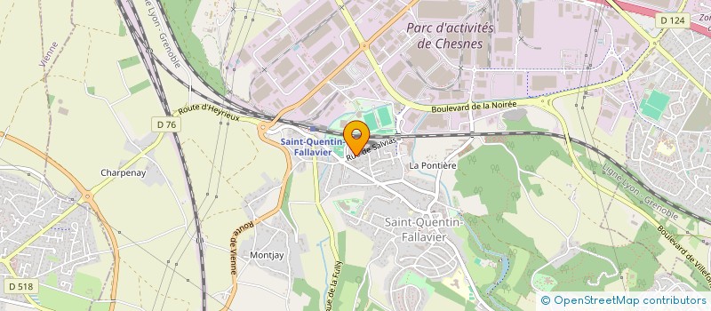 localisation de l'entreprise PASSION COIFFURE  SAINT-QUENTIN-FALLAVIER