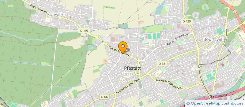 localisation de l'entreprise PASSION COIFFURE  PFASTATT