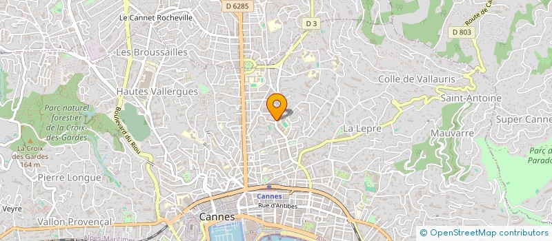 localisation de l'entreprise PASSION COIFFURE à CANNES