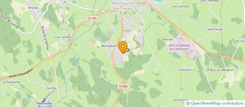 localisation de l'entreprise PASSION CUISINES à MONTFAUCON-EN-VELAY