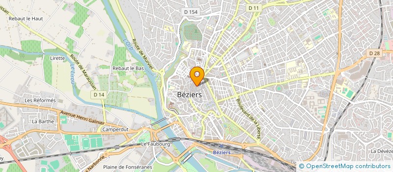 localisation de l'entreprise PASSION D'INTERIEUR à BEZIERS