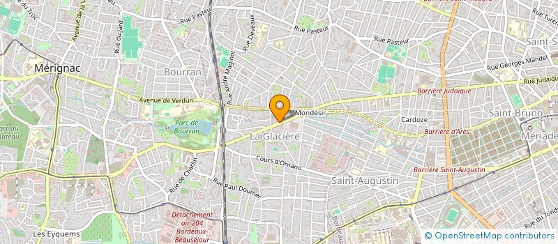 localisation de l'entreprise PASSION D'ONGLES  MERIGNAC