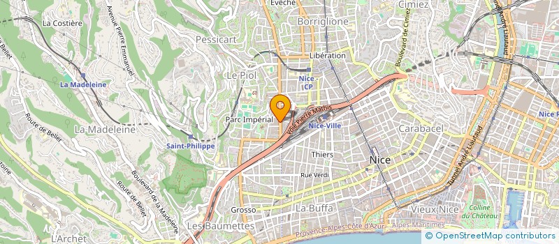 localisation de l'entreprise PASSION D'ORIENT  NICE