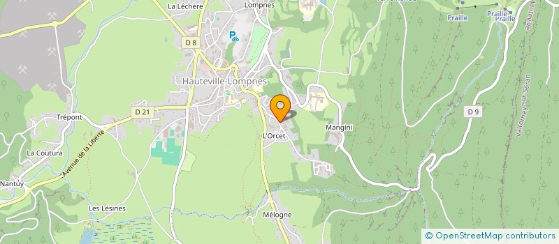 localisation de l'entreprise PASSION DANCE à PLATEAU D'HAUTEVILLE