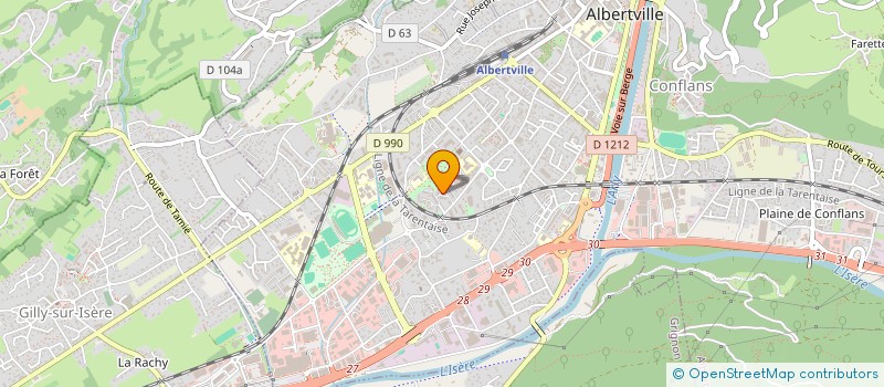 localisation de l'entreprise PASSION DANSE LATINO  ALBERTVILLE