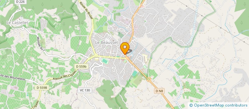 localisation de l'entreprise PASSION DANSES  LE BEAUSSET