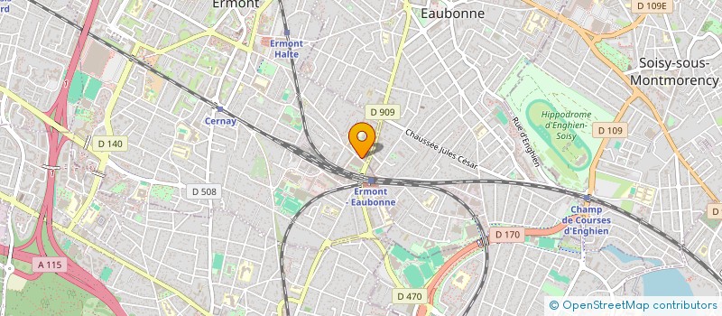 localisation de l'entreprise PASSION DE FLEURS  ERMONT