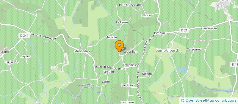 localisation de l'entreprise PASSION DE VIGNERONS  PUISSEGUIN