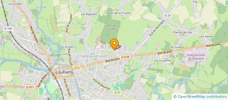 localisation de l'entreprise PASSION DECO  BRUAILLES