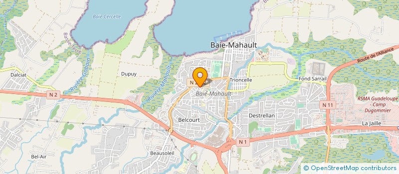 localisation de l'entreprise PASSION DES METS à BAIE-MAHAULT