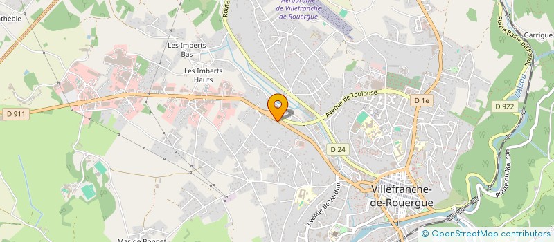 localisation de l'entreprise PASSION DOG AGILITY  VILLEFRANCHE-DE-ROUERGUE