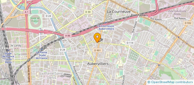 localisation de l'entreprise PASSION DOUCEUR à AUBERVILLIERS