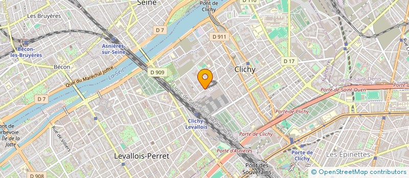localisation de l'entreprise PASSION & DREAM à CLICHY