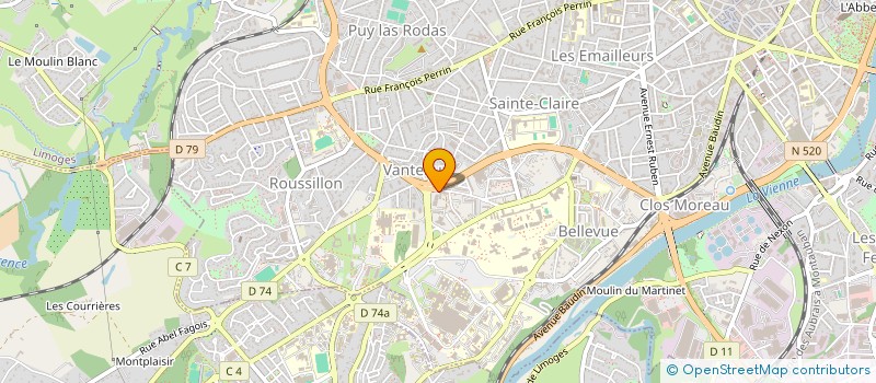 localisation de l'entreprise PASSION DU PAIN à LIMOGES