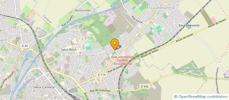 localisation de l'entreprise PASSION ELEC  ESCAUDUVRES